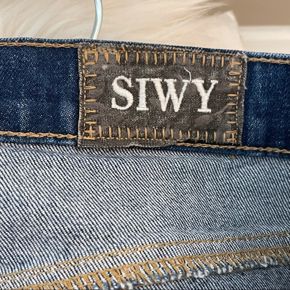 Siwy Blondie low rise denim shorts in Live Wire size 27 - Picture 5 of 7